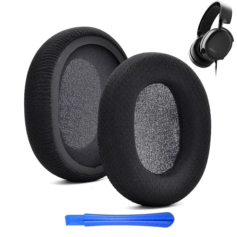 Сменные амбушюры для игровых наушников SteelSeries Arctis Pro 9 7 5 3 1, высокоэластичные амбушюры, чехол, аксессуары 1 Pair of Earpads gray Conwe
