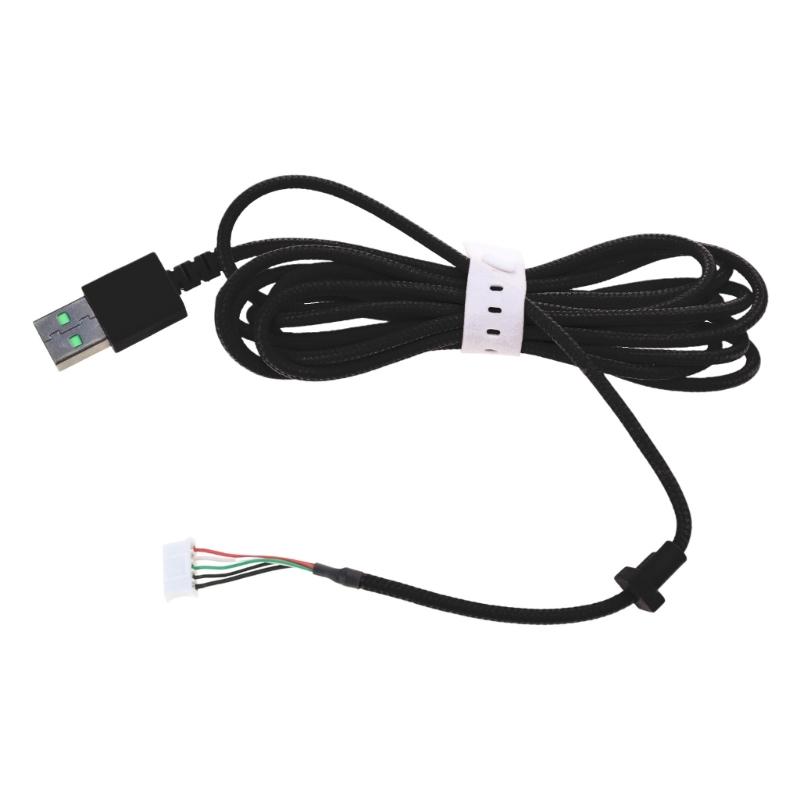 USB Игровая гарнитура Наушники Кабель Провод для Kraken7.1 RGB/KrakenV3 Кабель/Kitty Edition Долговечный Плетеный провод чёрный Cheese Bread Ball