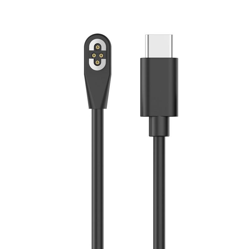 Кабель для зарядки Type C/USB для наушников с костной проводимостью Shokz Openswim Pro S710, магнитный кабель для быстрой зарядки для Shokz S710 black Electronic Wholesale