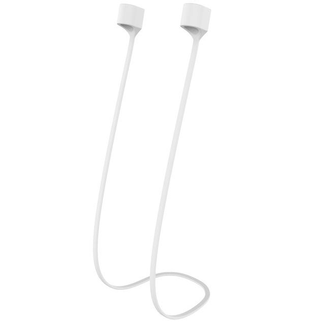 Анти-потерянный силиконовый держатель для наушников, кабель для AirPods, беспроводные Bluetooth-наушники, шейный ремешок, шнур белый Better&Healthy Life