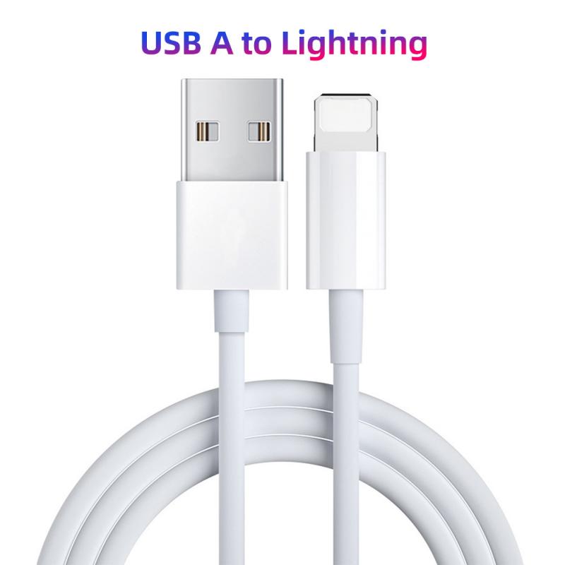 Кабель FONKEN USB C для зарядки iPhone 11 12 для iPad PD, зарядное устройство типа C, провод быстрой зарядки для Macbook, телефонный кабель IOS USB A to Lightning белый