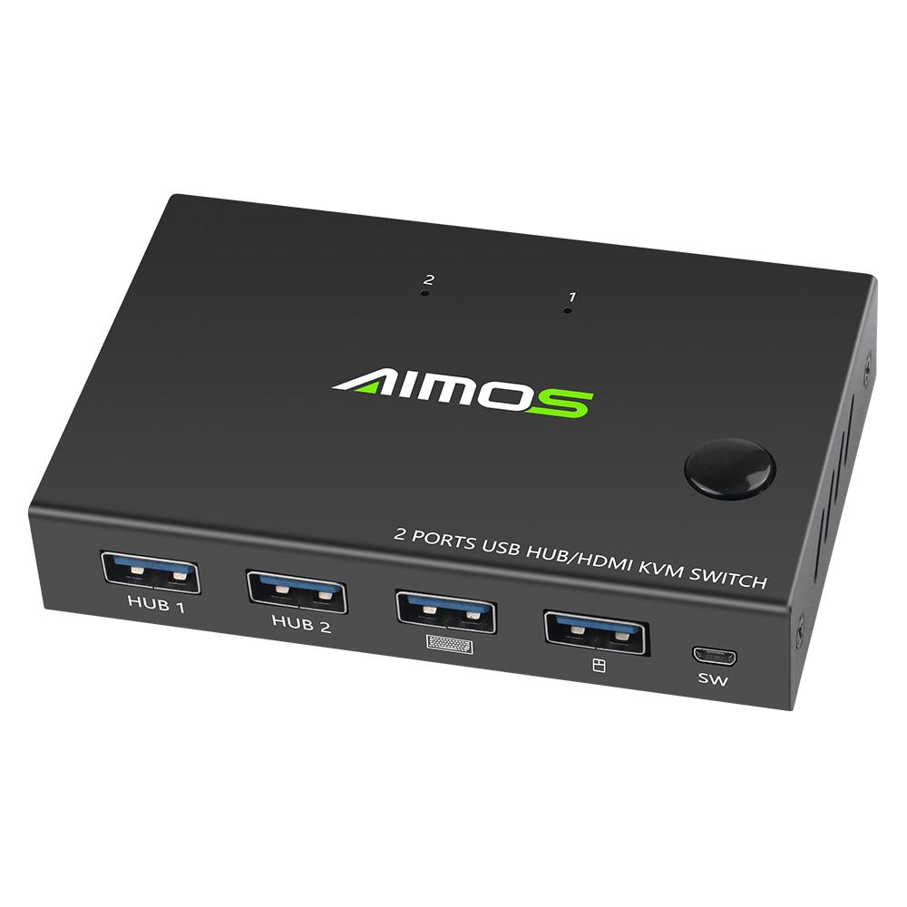 AIMOS AM-KVM201CC 2-портовый HDMI KVM-переключатель с поддержкой 4K*2K@30 Гц HDMI KVM-переключатель Клавиатура Мышь USB чёрный 3d printing machine