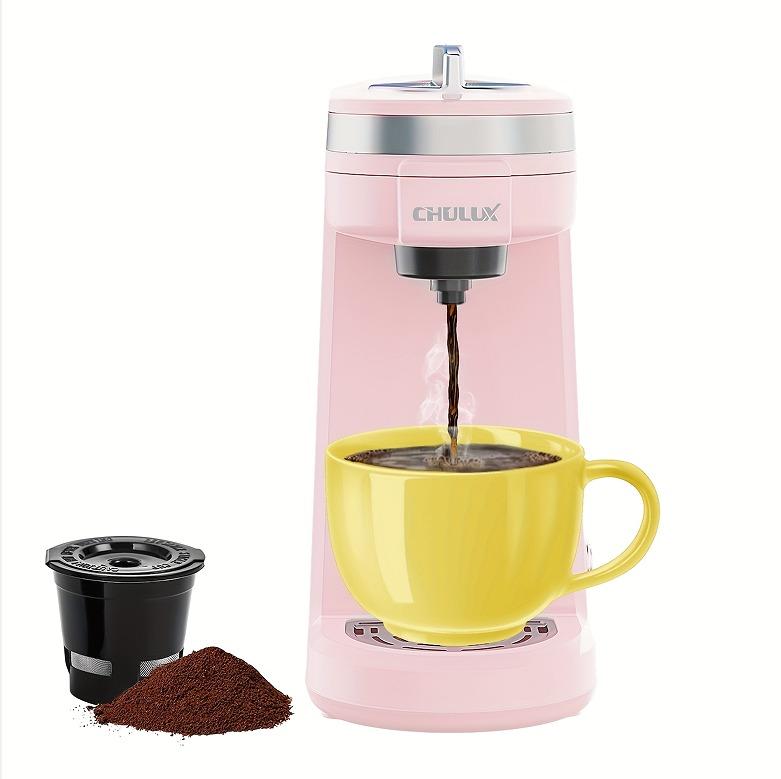 Портативная кофемашина K-Cup, капсульная кофеварка Espresso Cafetera, универсальная суперавтоматическая капсульная кофеварка розовый Kick Couture