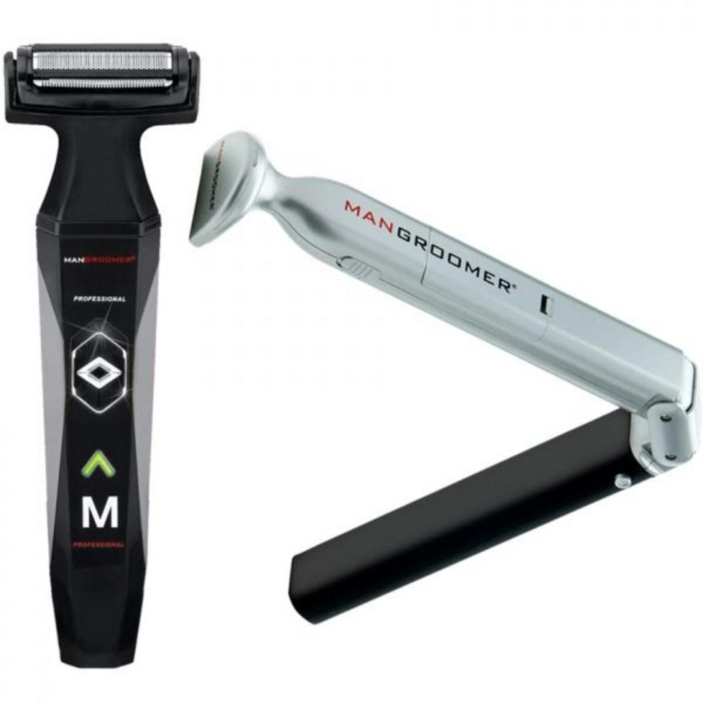 Набор из 2-х средств для ухода за волосами Super Studs и набора для тела от Mangroomer Essentials включает бритву для волос, а также профессиональный триммер и миску gray BeautyGlam