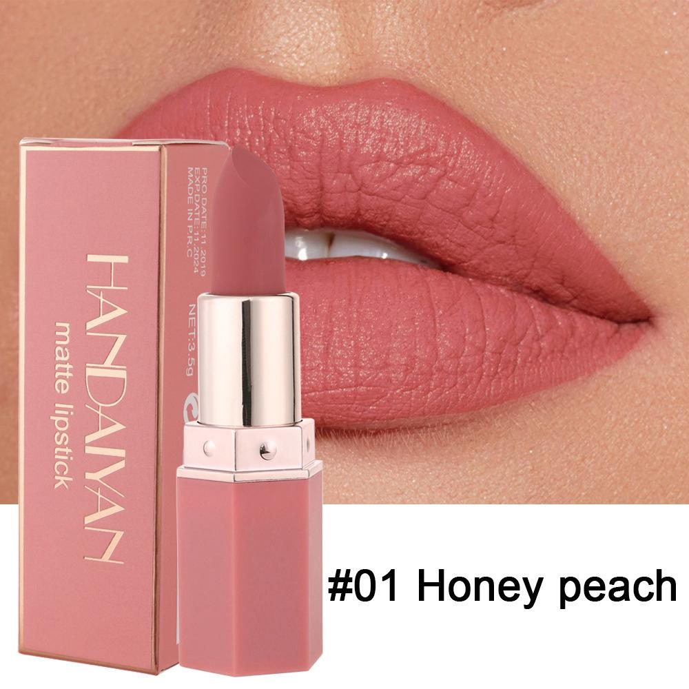 Матовые помады Nude Velvet, водостойкие, долговечные, увлажняющие, не выцветающие, нелипкие помады, блеск для губ, женский макияж brown OTRESS