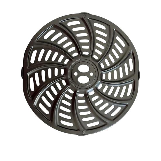 6QT Air Fryer Crisping Fort, антипригарное покрытие Air Fryer, сковорода-гриль, подставка для хрустящей тарелки, подставка, полка, решетка для Gourmia GAF698/GAF686 Air Fryers чёрный Elowene