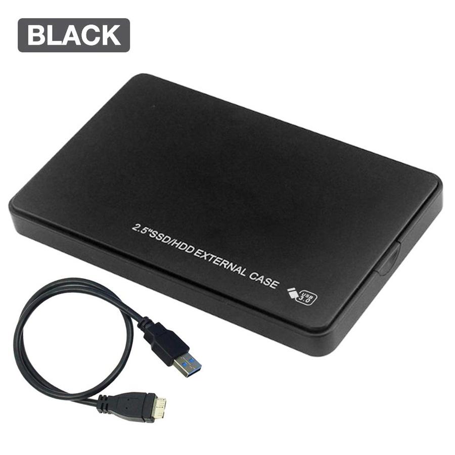 Новейший 2,5-дюймовый корпус для жесткого диска USB 3.0 на SATA I/II/III, безвинтовой внешний корпус для 2,5-дюймового SSD HDD black Tautoparts