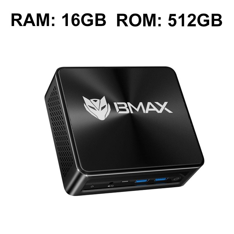 Процессор BMAX B5A Pro AMD Ryzen7 5825U Графика Radeon 16 ГБ(Поддержка макс. 64 ГБ) DDR4 512 ГБ NVMe SSD Windows 11 black
