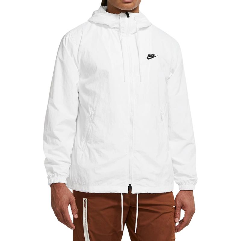 Nike Клубная тканая ветровка с капюшоном Белая FB7398-100 XL white