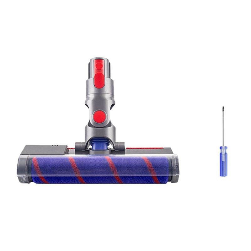 Мягкая роликовая насадка-щетка для беспроводных пылесосов Dyson V10 Digital Slim/SV18/V12 Slim, детали для паркета CHINA gray Kick Couture