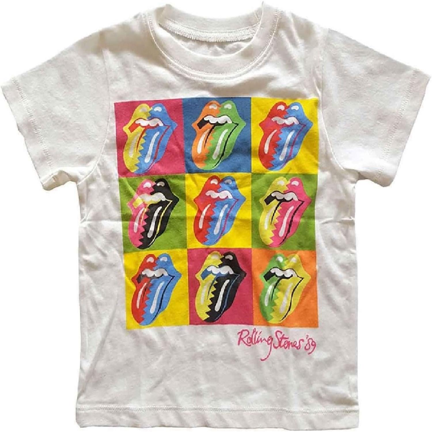 Rolling Stones Детская футболка The Toddler Двухцветные Языки Официальная 12 месяцев - 5 лет Черный S белый The most comfortable way to travel