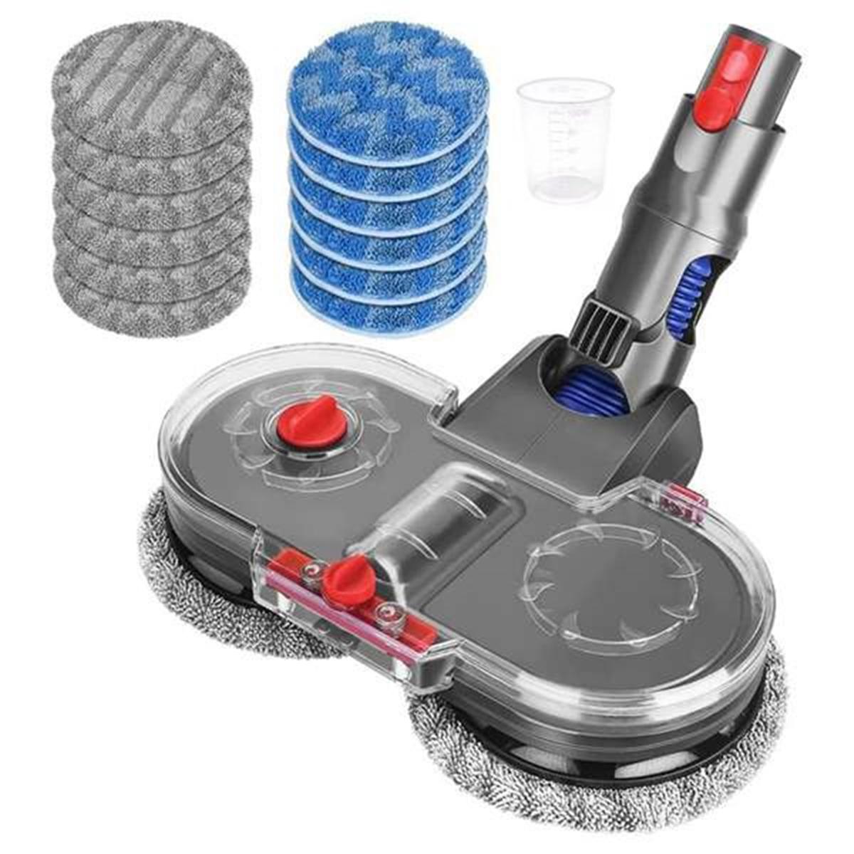 Электрическая насадка для швабры для пылесоса Dyson V10 V12 Slim, со съемным резервуаром для воды и 12 моющимися швабрами CHINA gray Step Zone
