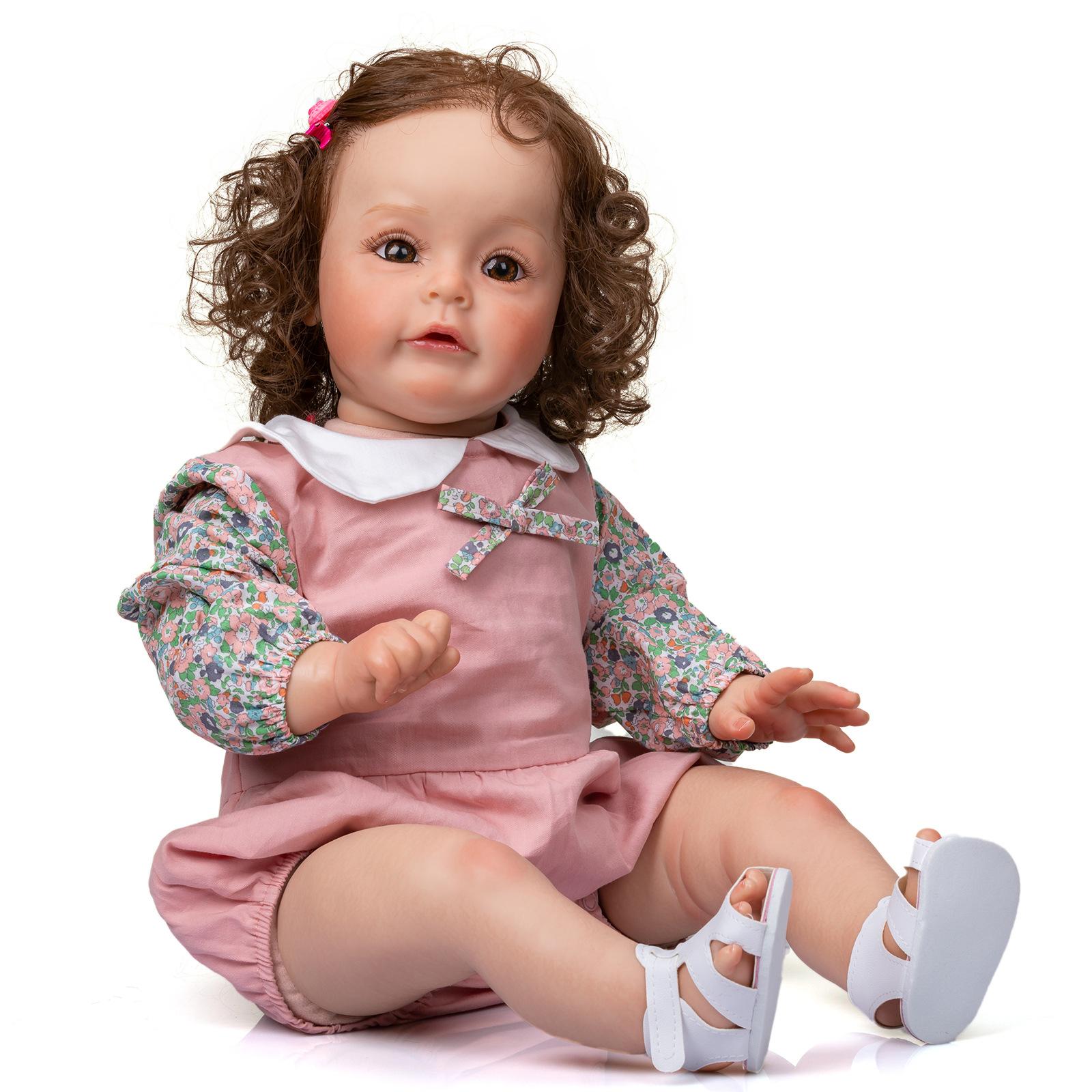 NPK 60 см Reborn Baby Maggi для маленьких девочек, очень мягкая тканевая кукла, игрушка для ванны, реалистичная, настоящая мягкая на ощупь игрушка для ванны 60cm beige