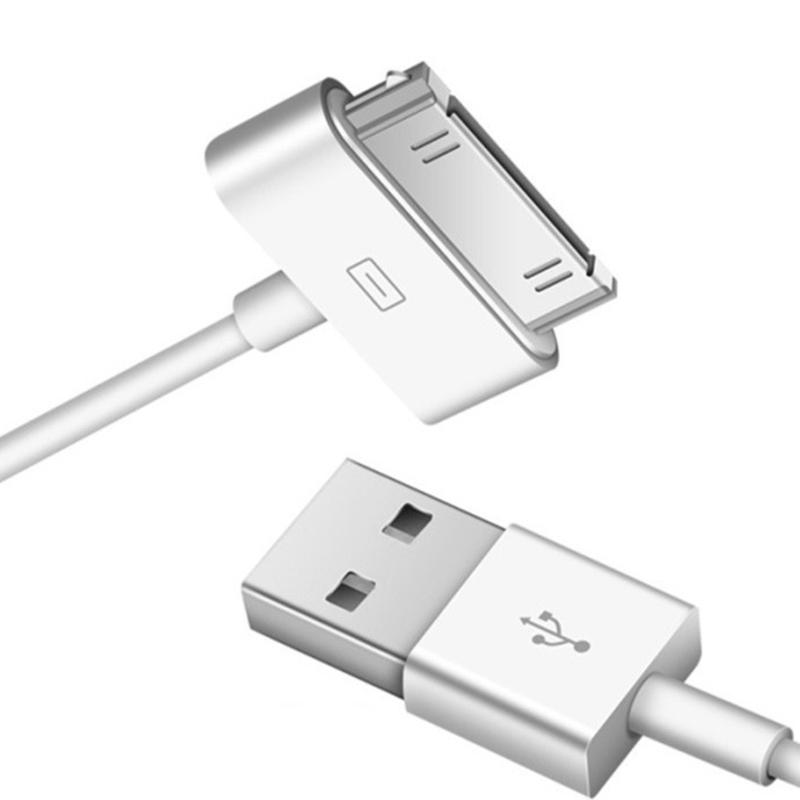 Длинный 30-контактный USB-кабель для зарядки, совместимый с iPhone 4/4s, iPad 1/2/3, прочные кабельные оболочки, кабель для передачи данных, 39,37 дюйма 1 white Walking by the world