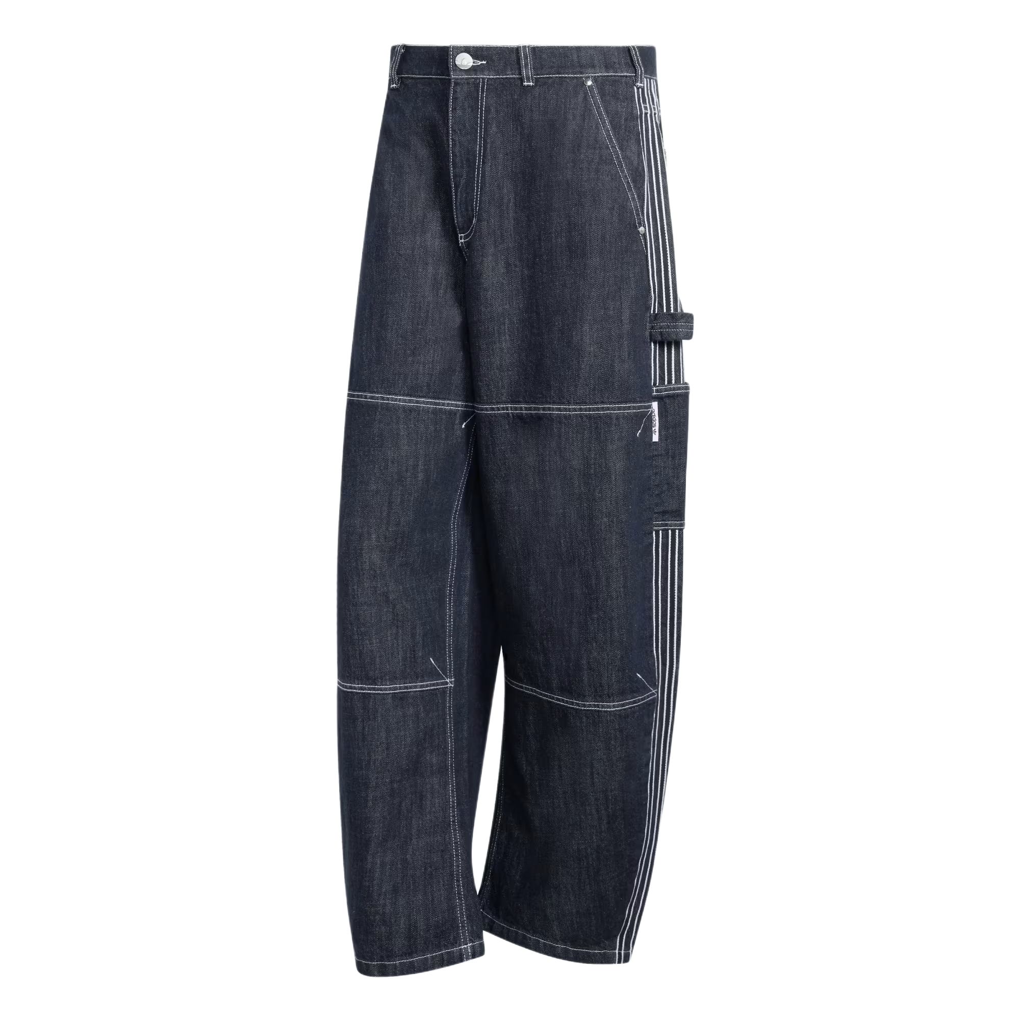 Джинсы Adidas Originals в полоску свободного кроя мужские брюки KG6450 32 black