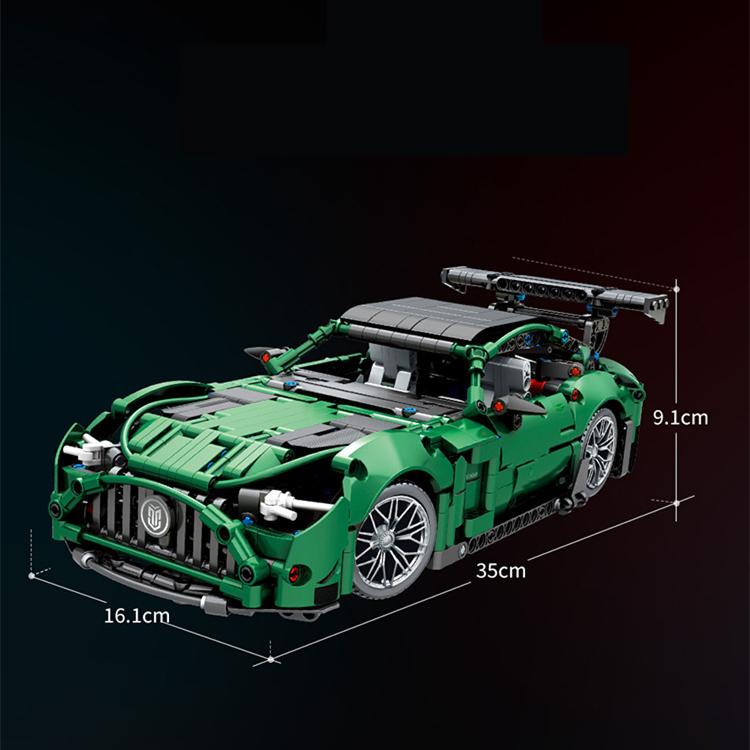 Модель автомобиля Super Racing Technology AMG Green Goblin 1:14 городских спортивных творческих мастеров, детская игрушка, подарок на день рождения для мальчика Without motor зелёный Cada Building Blocks