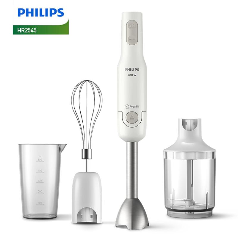 Ручной блендер Philips HR2545/00 Многофункциональный (Насадка-венчик и измельчитель) white