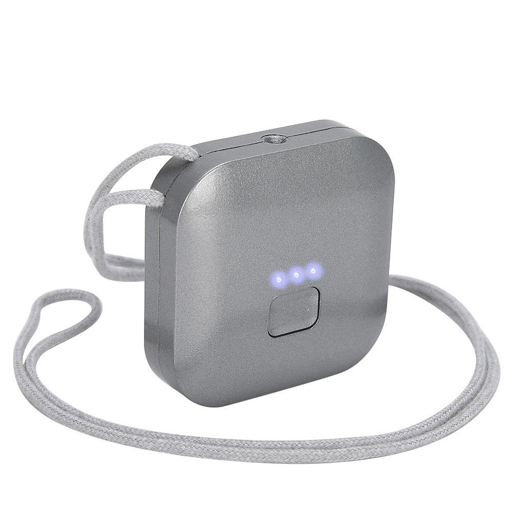 Портативный носимый очиститель воздуха USB персональный мини-ожерелье с отрицательными ионами освежитель воздуха черный чёрный OutsideWorld