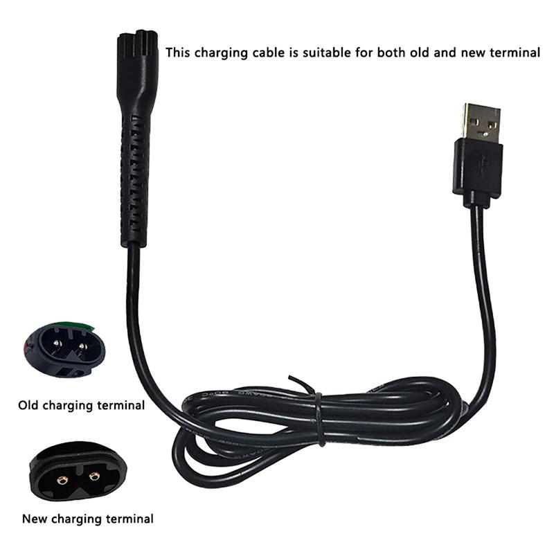 8148/8591/8504 Электрические машинки для стрижки волос Блок питания USB-кабель для зарядки Черный black Closest Glanced