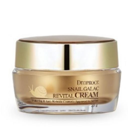 DEOPROCE Snail Galac Revital Cream 50 г – Восстанавливающий и антивозрастной крем для лица Snail Galac Revital Cream 1 beige