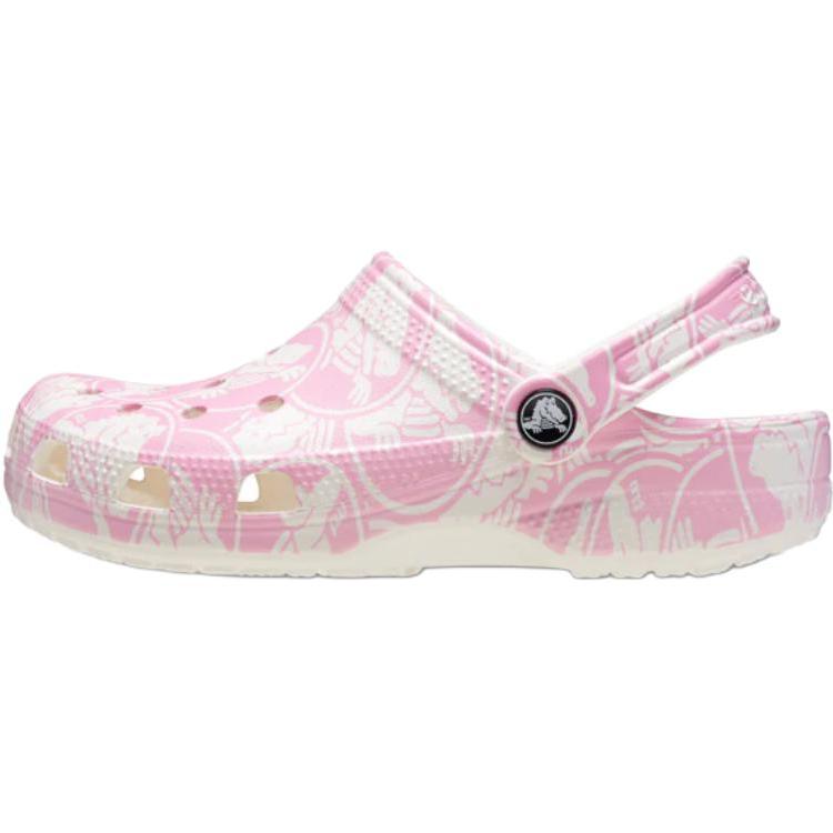 Crocs Классические кроксы розовые унисекс 210007-6WY 33-34 white