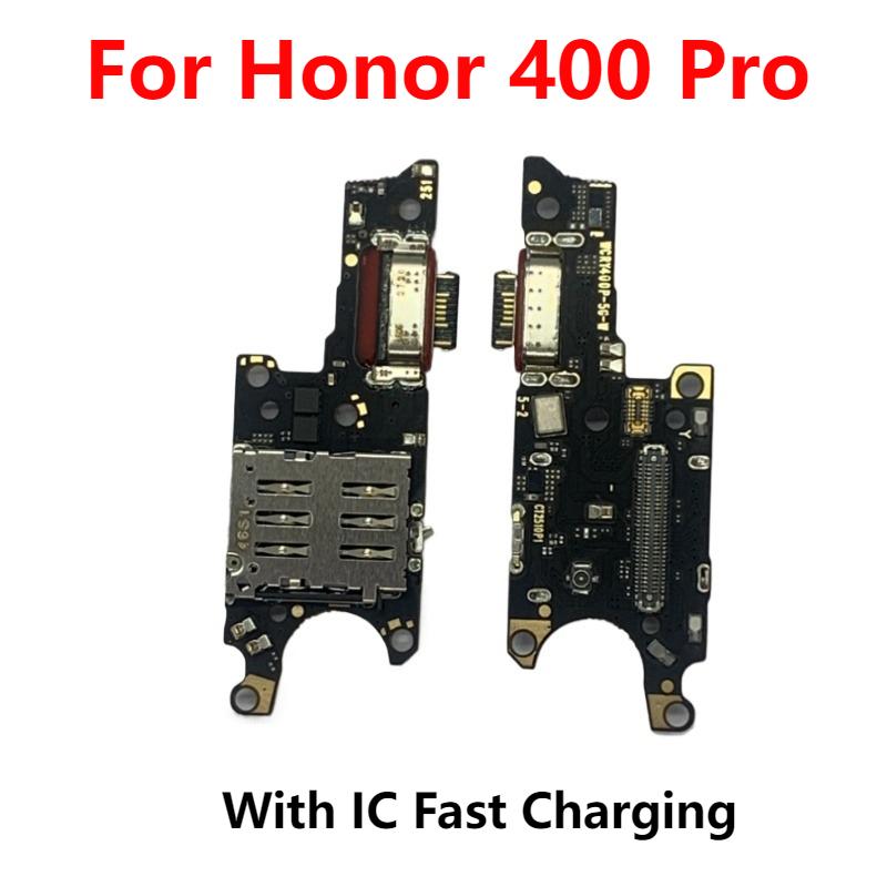 For Huawei Honor 400 Pro USB Charging Board Dock Port Microphone Module Flex Cable For Honor 400 Pro black Specialist provider of mobile phone accessories