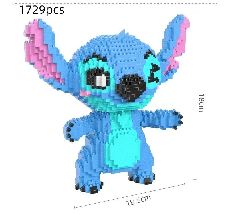 Гитара серии Stitch, Поза для чтения, Сборка строительных блоков, 3D-модель, Коллекция подарков-головоломок для взрослых и детей blue Garden Supplies My