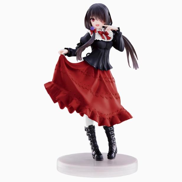Последняя аниме-фигурка Токисаки Куруми из DATE A LIVE Прелестная модель девочки Игрушка ПВХ Черное платье Платье В полный рост Модель Автомобиль Модели Украшения Игрушка brown Discover Intime