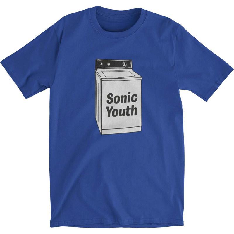 SONIC YOUTH Blue Tshirt Sonic Youth Washing Machine Album Casual TShirt Mens and Womens Luxury Brand Top 2026 New M white KEREN FASHION