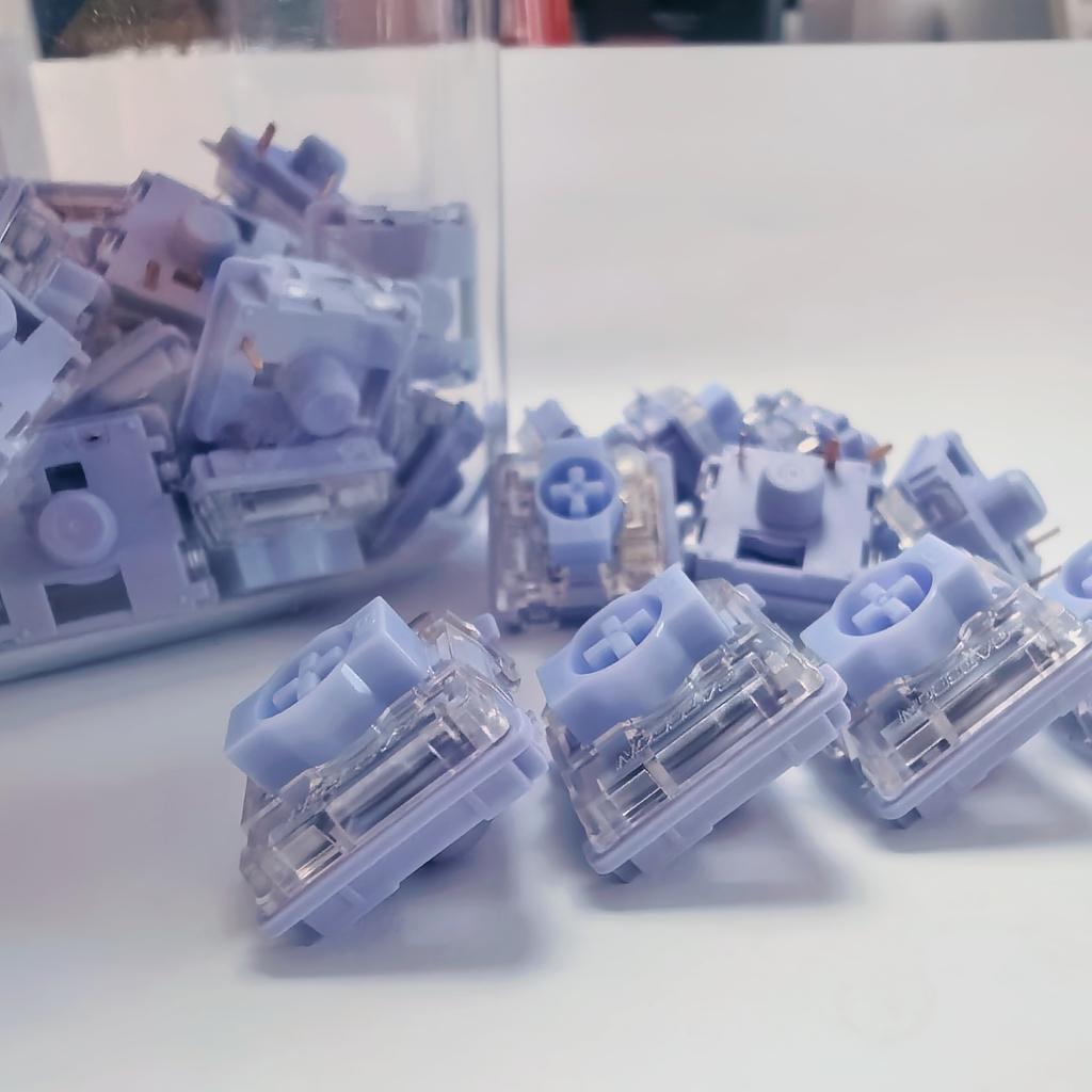 Gateron NuPhy Wisteria (Т55) Низкопрофильный переключатель 55 г Тактильный 3-контактный Ультратонкая механическая клавиатура Заводская смазка Мини Для NuPhy Air 10 PCS white superme live