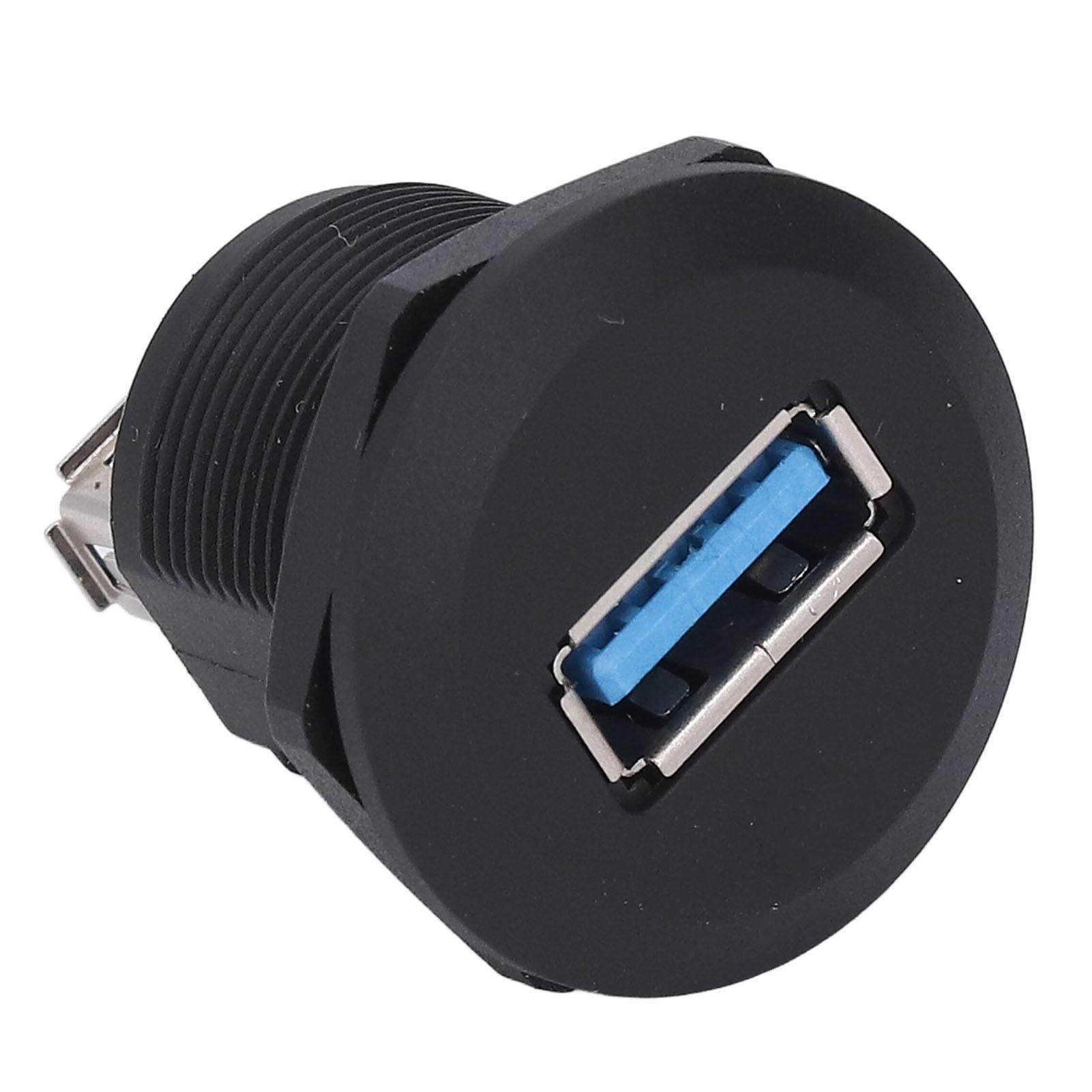 Панельный USB 3.0 соединитель-переходник, гнездо-гнездо, удлинитель для корпуса, водозащищенный, с пылезащитным колпачком gray Painter