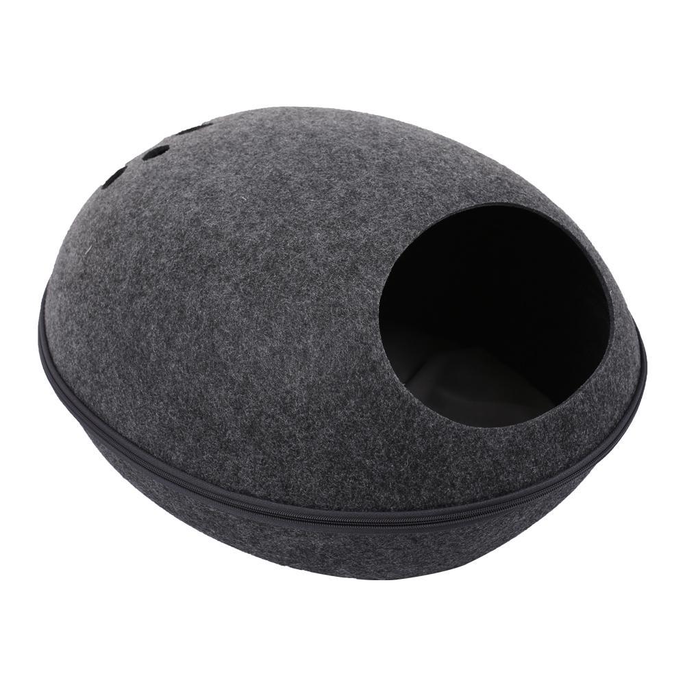 Cat Pet Пещерная кровать для кошек Котята Домашние животные grey серый Koogeelife