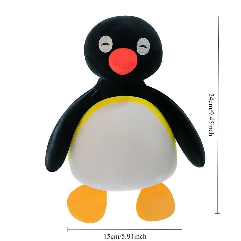 Cute Penguin Plush Toy Creative Cartoon Anime Plushie Stuffted Doll Birthday Gifts for Women Kawaii Fish-hugging Penguin Doll gray SJTuo Toy & Game Items Warehouse