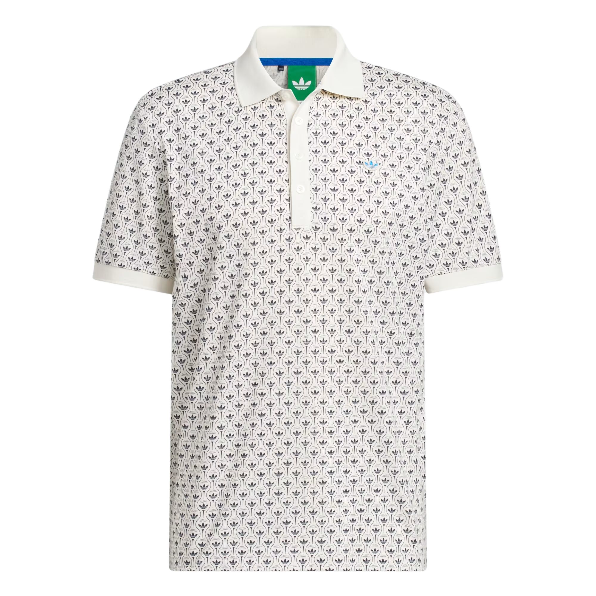 Adidas Originals Trefoil All Over Performance Одежда для гольфа Мужская KF7720 S white