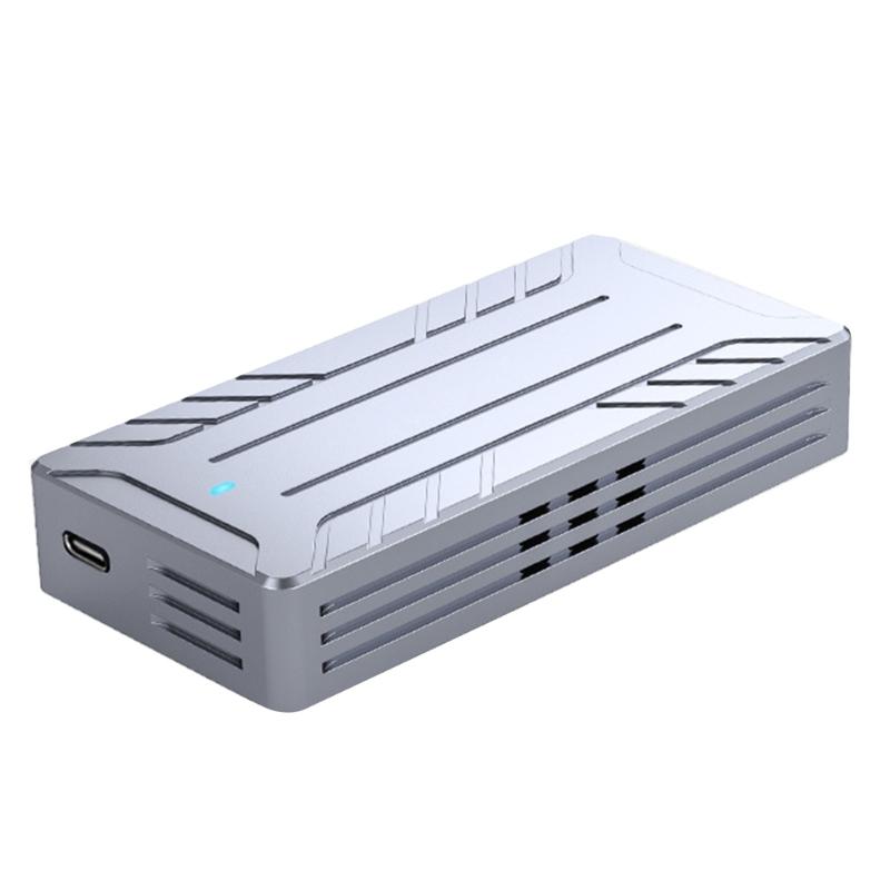 Корпус NVMe SSD USB4.0 40 Гбит/с Внешний твердотельный накопитель NVME до 4 ТБ TypeC Корпус для накопителя Алюминий white SCOYEE
