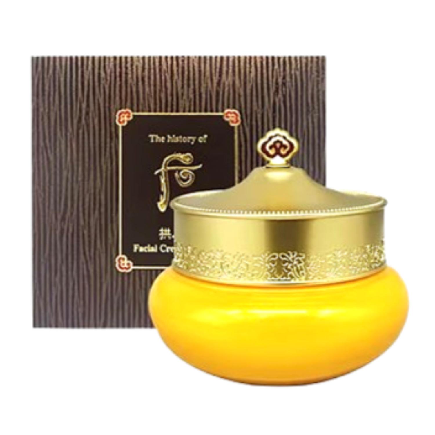 The History of Whoo Gongjinhyang Очищающий крем для лица 210 мл | Корейская травяная пенка для умывания, увлажняющая и осветляющая 210ml black