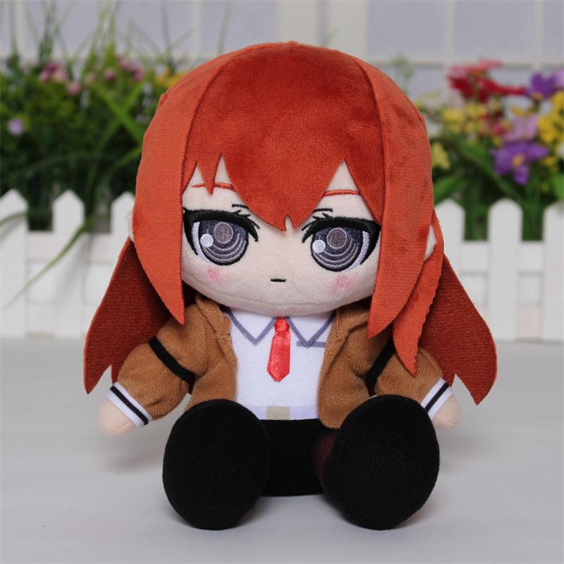 Игровые Плюшевая игрушка Макисэ Курису из Steins Gate Мягкая игрушка Игровой Кристина Мультяшная подушка Косплей Плюшевая фигурка Подарки на день рождения для фанатов red Glimmer Bloom