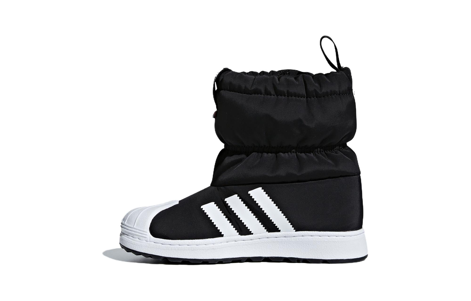 Adidas Originals Superstar Коллекция Высокие Детские Сапоги Черно-Белые Дети Возраст 3-7 Лет B22507 33 black