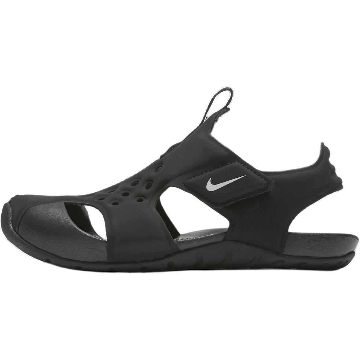Сандалии Nike Sunray Protect 2 Нескользящие Устойчивые к истиранию Детские Сандалии Черные Дети Возраст 3 7 Лет 943826-001 31 black
