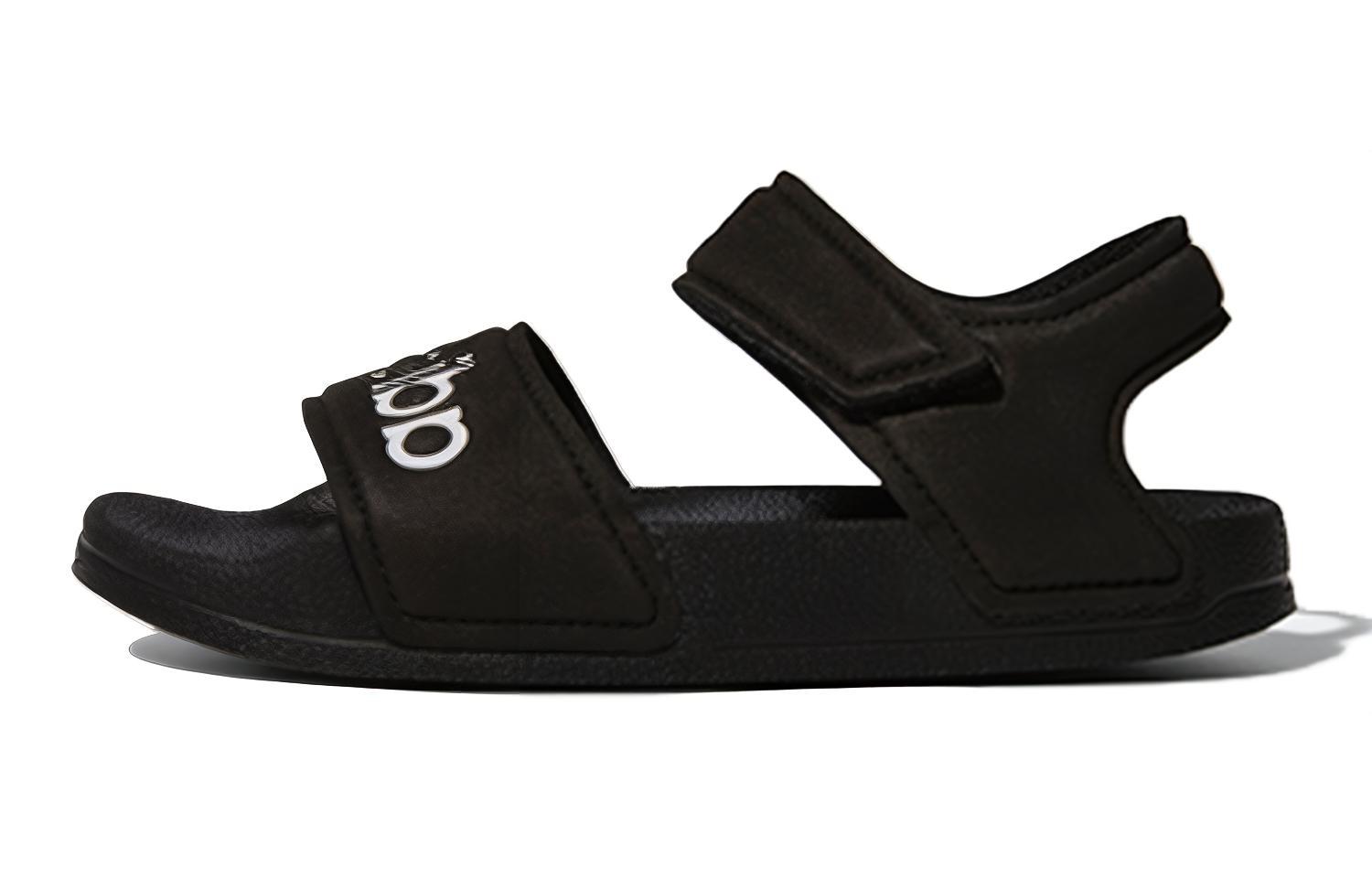 Сандалии Adidas Adilette K из синтетической кожи, нескользящие, износостойкие, черные, для детей, G26879 28 black