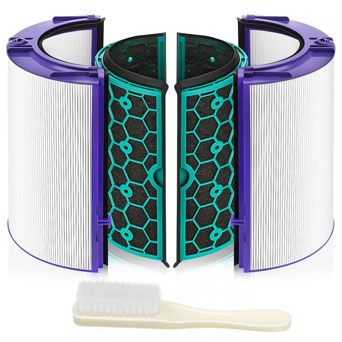 Фильтр Hepa Carbon для пылесоса Dyson TP04 HP04 DP04 TP05 HP05 Pure Cool Hepa Purifier, герметичная двухступенчатая система фильтрации на 360 градусов CHINA blue Elegant Living House