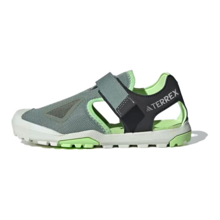 Adidas Terrex Captain Toy 2.0 Удобные Нескользящие Амортизирующие Прочные Детские Сандалии Детские Сандалии Зеленые IE5139 28 gray