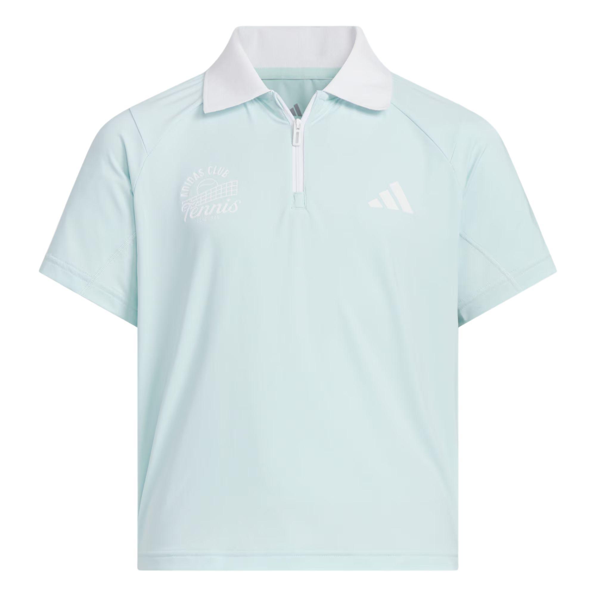 Поло Adidas TennisSportswear Мятно-зеленое Детское KF0398 128 white