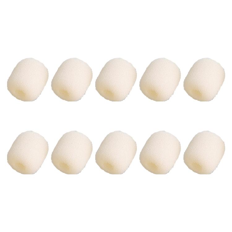 10 шт. Поролоновая накладка для микрофона гарнитуры, Ветрозащита для микрофонов, Накладка-фильтр шума для гарнитур K9, Петличных микрофонов 1 beige Happy Electronic King