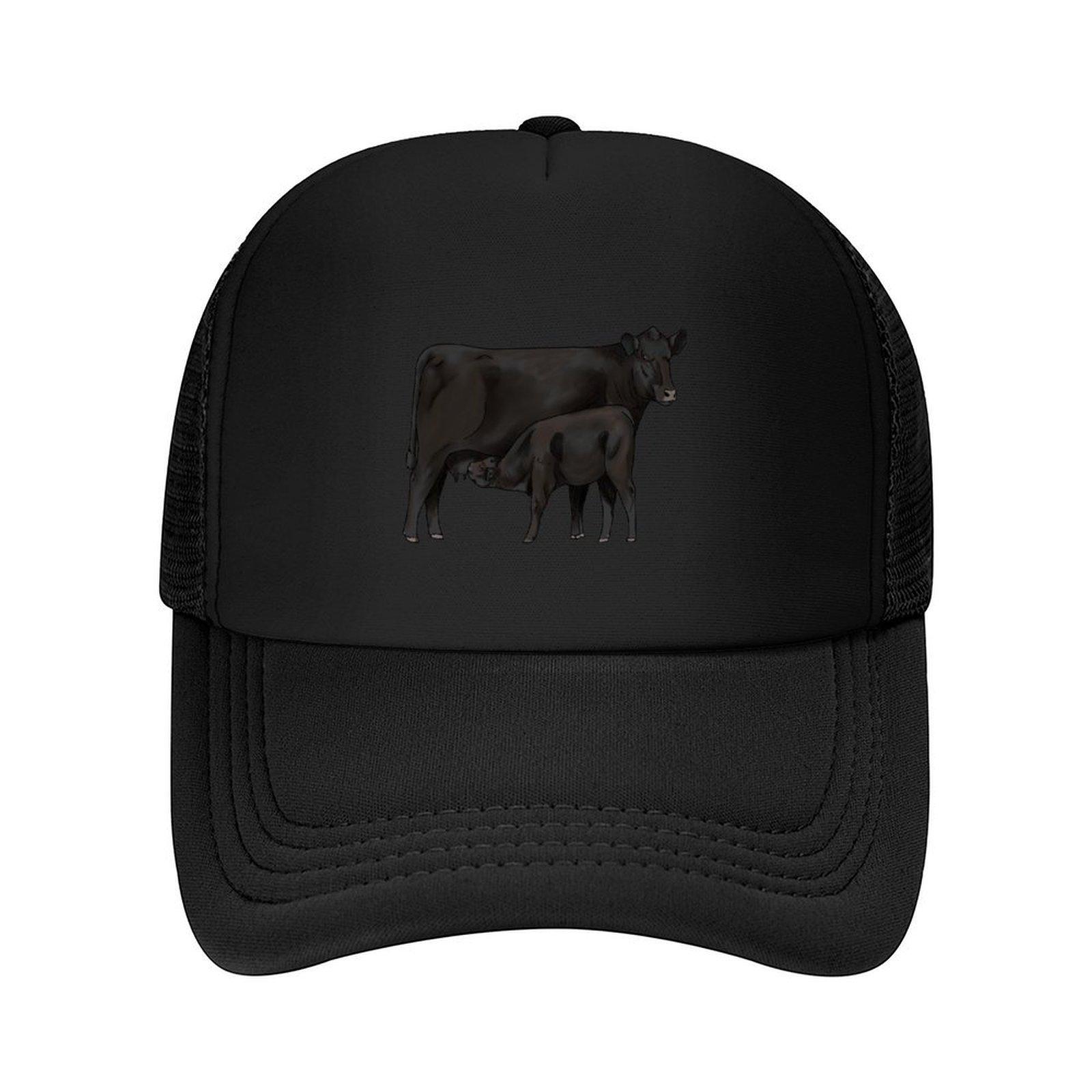 Black Angus - Cow Calf Pair Baseball Cap Golf Wear custom Hat Wild Ball Hat tea Hat Woman Hats Men s black benberFashion Cap