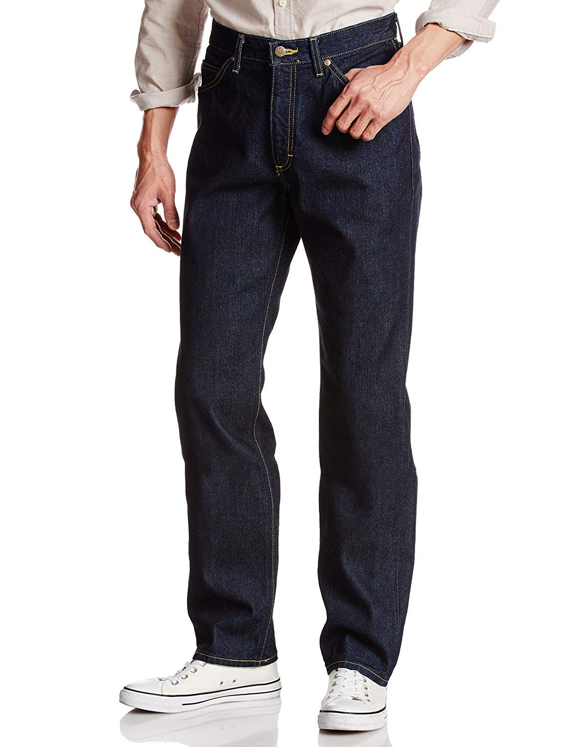 Lee American Standard 201 Прямые джинсы мужские индиго 32 джинсовый