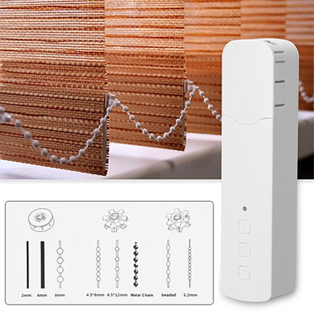 Для ZigBee Умная штора Цепочный роликовый шторный экран Жалюзи Приводной мотор Управление через приложение Дом brown PHYUN-autoparts