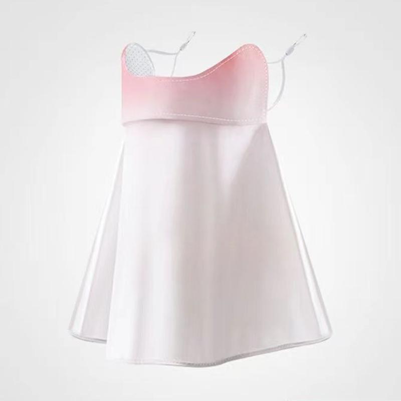Летняя солнцезащитная маска Ice Silk Mask Защита от ультрафиолета для шеи и лица Солнцезащитный крем для лица с полями для езды на велосипеде и защиты от солнца Кепки white Timeless Home