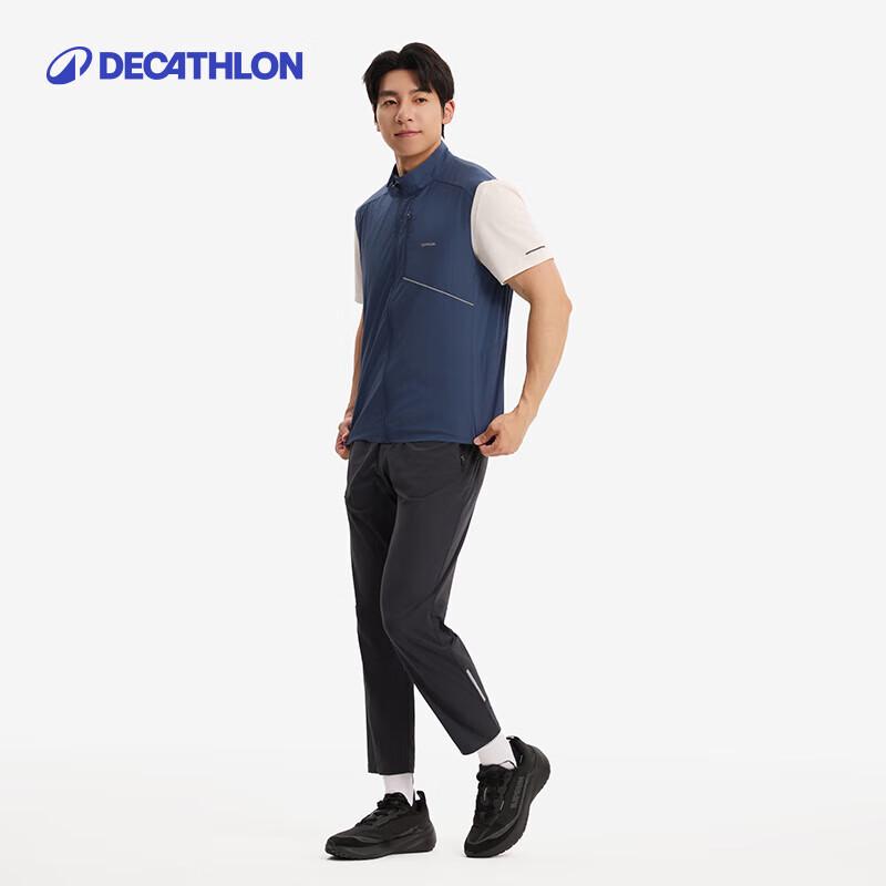Мужская ветрозащитная жилетка для бега Decathlon 2XL чернил синий JDST SELECTION