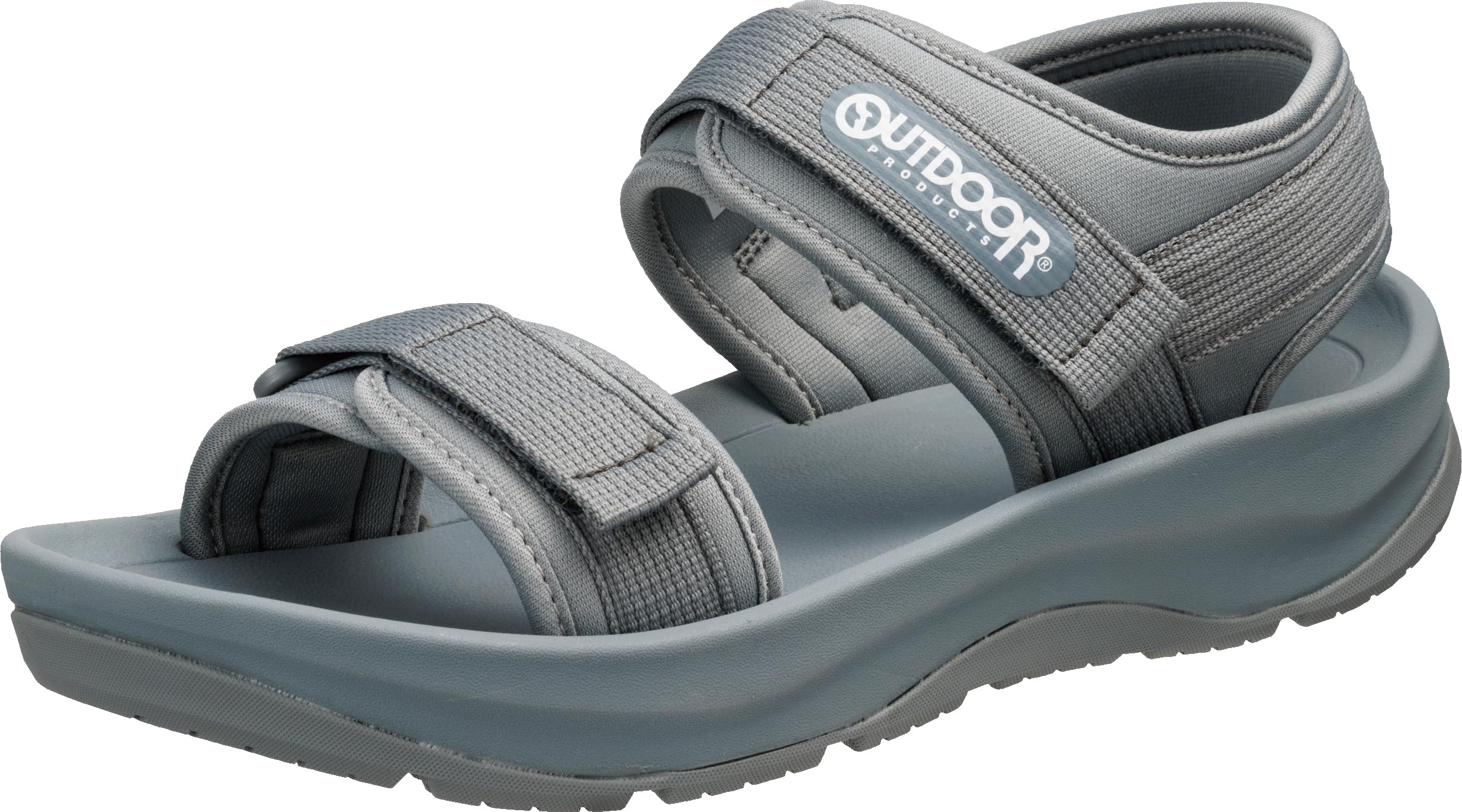OUTDOORPRODUCTS Женские и мужские спортивные сандалии с амортизацией для улицы, отдыха и лета, серые, размер 24,0 см gray Asahi